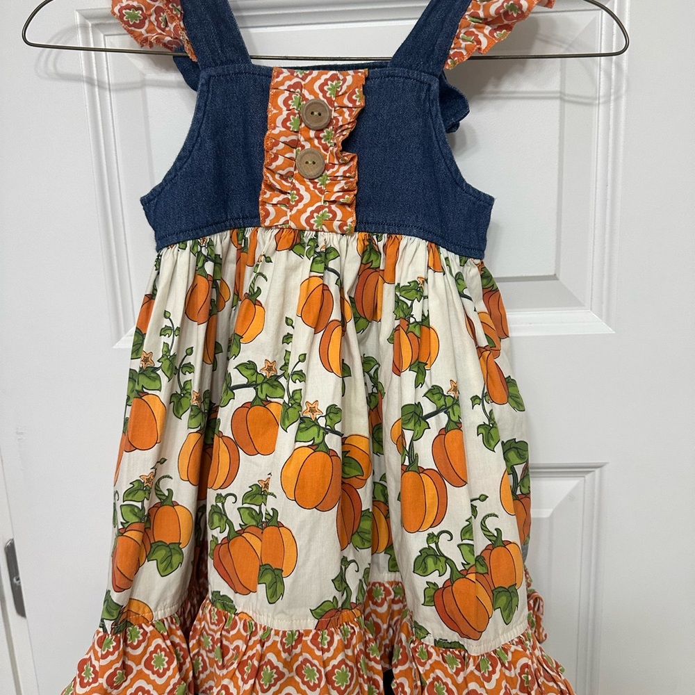 Eleanor Rose Pumpkin Dress size 3/4